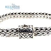 Handwoven Silver Bracelet- 7.5"